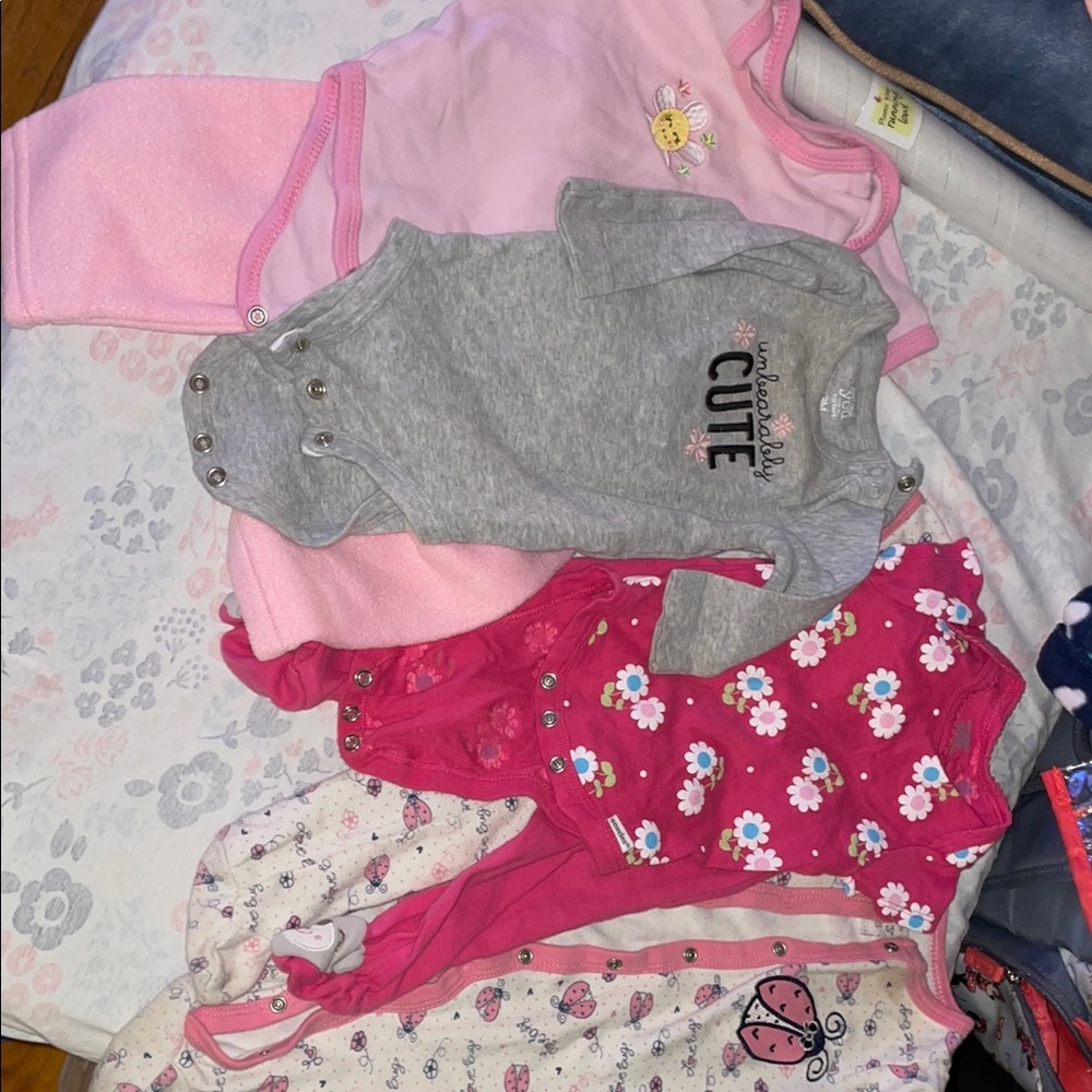 Adorable Kids Matching Set - Pink and Gray